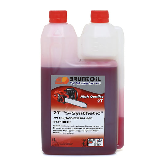 Λάδι μίξης κόκκινο BRUNTOIL 2Τ 1L