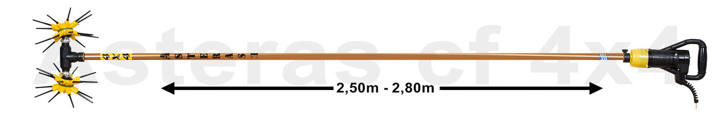 Ελαιοραβδιστικό - Βέργα Asteras cf  4x4 2.50m 12v